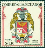 Ecuador 1958 Airmails - Imbabura Cantonal Arms-Stamps-Ecuador-StampPhenom