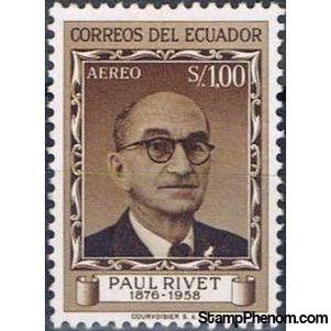 Ecuador 1958 Airmails - Paul Rivet-Stamps-Ecuador-StampPhenom