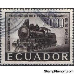 Ecuador 1958 Opening of Guayaquil-Quito Railway - 50th Anniversary-Stamps-Ecuador-StampPhenom