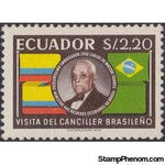Ecuador 1958 Visit of Brazilian Chancellor-Stamps-Ecuador-StampPhenom