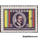Ecuador 1958 Visit of Colombian Chancellor-Stamps-Ecuador-StampPhenom
