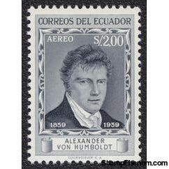 Ecuador 1959 Airmails - Alexander von Humboldt - Death Centenary-Stamps-Ecuador-StampPhenom