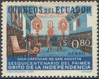 Ecuador 1959 Airmails - Independence - 150th Anniversary-Stamps-Ecuador-StampPhenom