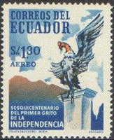 Ecuador 1959 Airmails - Independence - 150th Anniversary-Stamps-Ecuador-StampPhenom