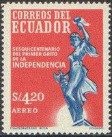 Ecuador 1959 Airmails - Independence - 150th Anniversary-Stamps-Ecuador-StampPhenom