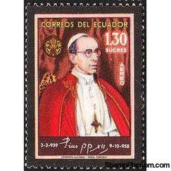 Ecuador 1959 Airmails - Pope Pius XII-Stamps-Ecuador-StampPhenom