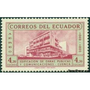 Ecuador 1960 Administration Building, Cuenca-Stamps-Ecuador-StampPhenom