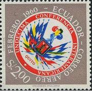 Ecuador 1960 Airmails - 11th Inter-American Conference-Stamps-Ecuador-StampPhenom