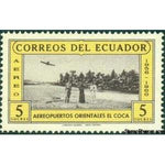 Ecuador 1960 Airport, Coca-Stamps-Ecuador-StampPhenom