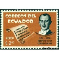 Ecuador 1960 CP Enríquez (1912-1976), President of 1956-1960-Stamps-Ecuador-StampPhenom