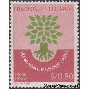 Ecuador 1960 Emblem of the World Refugee Year-Stamps-Ecuador-StampPhenom