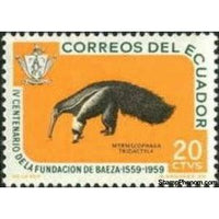 Ecuador 1960 Giant Anteater (Myrmecophaga tridactyla)-Stamps-Ecuador-StampPhenom