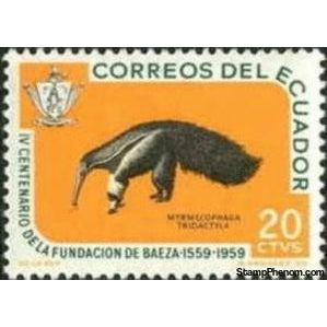 Ecuador 1960 Giant Anteater (Myrmecophaga tridactyla)-Stamps-Ecuador-StampPhenom