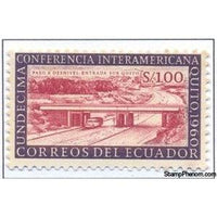 Ecuador 1960 Highway to Quito-Stamps-Ecuador-StampPhenom