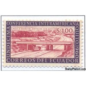 Ecuador 1960 Highway to Quito-Stamps-Ecuador-StampPhenom