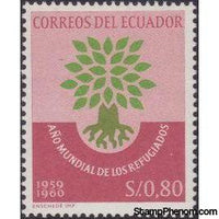 Ecuador 1960 World Refugee Year-Stamps-Ecuador-Mint-StampPhenom