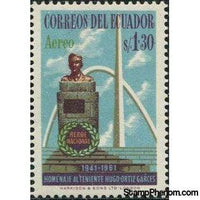 Ecuador 1961 Airmails - H. Ortiz Garces - National Hero-Stamps-Ecuador-StampPhenom