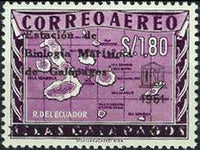 Ecuador 1961 Marine Biology Station on Galapagos Islands-Stamps-Ecuador-StampPhenom