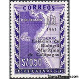 Ecuador 1961 Marine Biology Station on Galapagos Islands-Stamps-Ecuador-StampPhenom