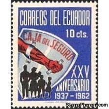 Ecuador 1963 Social Insurance Scheme - 25th Anniversary-Stamps-Ecuador-StampPhenom