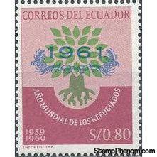 Ecuador 1964 World Refugee Year Overprinted 1961-Stamps-Ecuador-StampPhenom