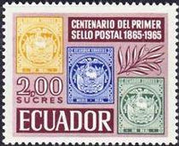 Ecuador 1965 Stamp Centenary-Stamps-Ecuador-StampPhenom