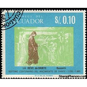 Ecuador 1966 Dantes Dream-Stamps-Ecuador-Mint-StampPhenom