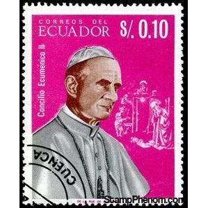 Ecuador 1966 Pope Paul VI (1897-1978)-Stamps-Ecuador-StampPhenom