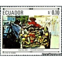 Ecuador 1967 Christmas-Stamps-Ecuador-Mint-StampPhenom