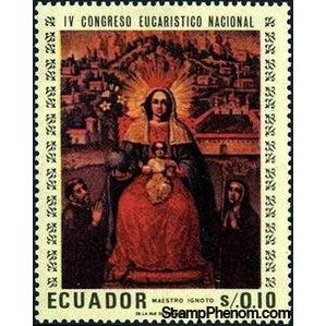 Ecuador 1967 Madonna enthroned-Stamps-Ecuador-StampPhenom