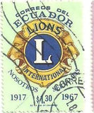 Ecuador 1968 Lions Emblem-Stamps-Ecuador-StampPhenom