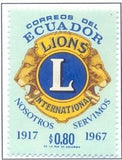 Ecuador 1968 Lions Emblem-Stamps-Ecuador-StampPhenom
