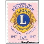 Ecuador 1968 Lions Emblem-Stamps-Ecuador-StampPhenom