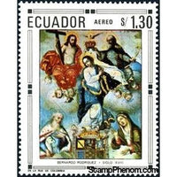 Ecuador 1968 The Coronation of the Virgin, by Bernardo de Legarda-Stamps-Ecuador-StampPhenom
