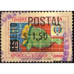 Ecuador 1969 Amazon Claims Issue Surcharged-Stamps-Ecuador-StampPhenom