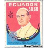 Ecuador 1969 Pope Paul VI (1897-1978)-Stamps-Ecuador-StampPhenom