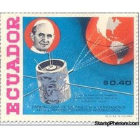 Ecuador 1969 Pope Paul VI, Transmission by Communications Satellite-Stamps-Ecuador-StampPhenom