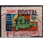 Ecuador 1969 Postal 0.20S on 30c-Stamps-Ecuador-StampPhenom