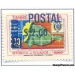 Ecuador 1969 Postal 2S on 30c-Stamps-Ecuador-StampPhenom