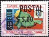 Ecuador 1969 Revenue Stamp Surcharged for Postal Use-Stamps-Ecuador-StampPhenom