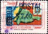 Ecuador 1969 Revenue Stamp Surcharged for Postal Use-Stamps-Ecuador-StampPhenom