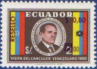 Ecuador 1969 Unissued Stamps of 1960 - Surcharged or Overprinted-Stamps-Ecuador-StampPhenom