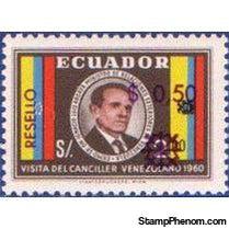 Ecuador 1969 Unissued Stamps of 1960 - Surcharged or Overprinted-Stamps-Ecuador-StampPhenom