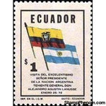 Ecuador 1972 President Lanusse of Argentine Republic Visit-Stamps-Ecuador-StampPhenom