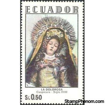 Ecuador 1972 Religious 18th Century Statues-Stamps-Ecuador-StampPhenom