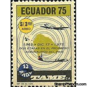 Ecuador 1975 Airmails - TAME Airline - 23rd Anniversary-Stamps-Ecuador-Mint-StampPhenom