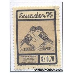 Ecuador 1975 Wrestling-Stamps-Ecuador-StampPhenom