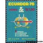 Ecuador 1976 Airmails - 10th Inter-American Construction Industry Congress-Stamps-Ecuador-StampPhenom