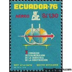 Ecuador 1976 Airmails - 10th Inter-American Construction Industry Congress-Stamps-Ecuador-StampPhenom