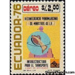 Ecuador 1976 Airmails - 3rd Pan-American Ministers Transport Infrastructure Conference-Stamps-Ecuador-StampPhenom